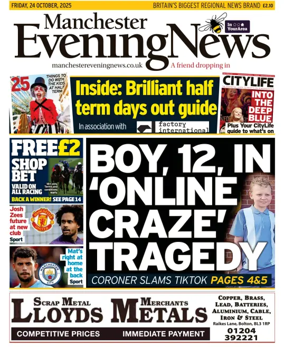 Cover of Manchester Evening News
