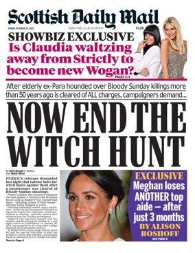 Cover of Scottish Daily Mail