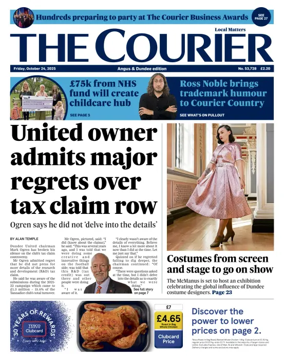 Cover of The Courier & Advertiser (Angus and The Mearns Edition)