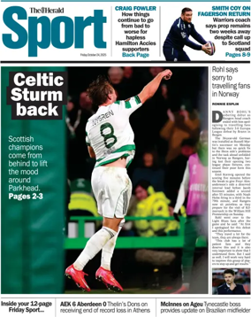 Cover of Herald Sport