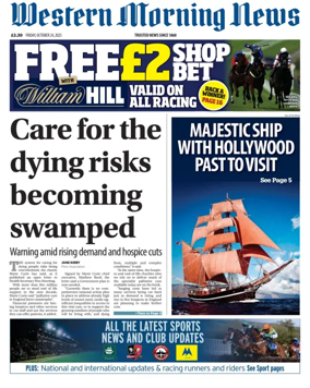 Cover of Western Morning News