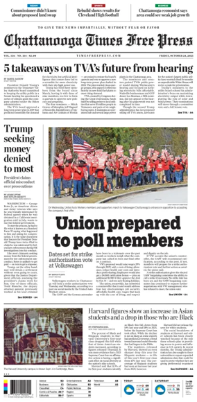 Cover of Chattanooga Times Free Press