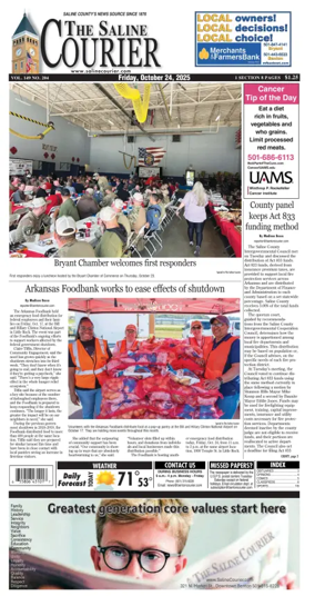 Cover of The Saline Courier