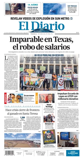 Cover of El Diario de El Paso