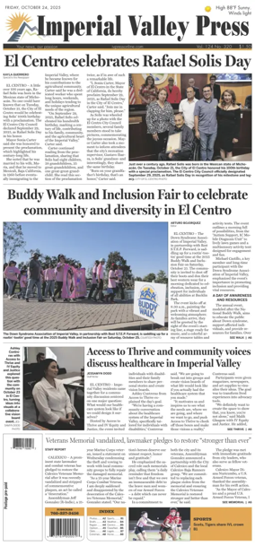 Cover of Imperial Valley Press