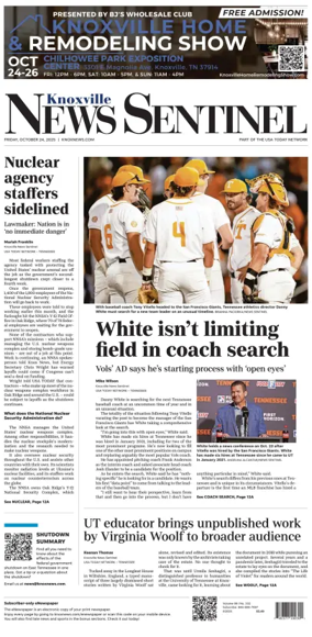 Cover of Knoxville News Sentinel