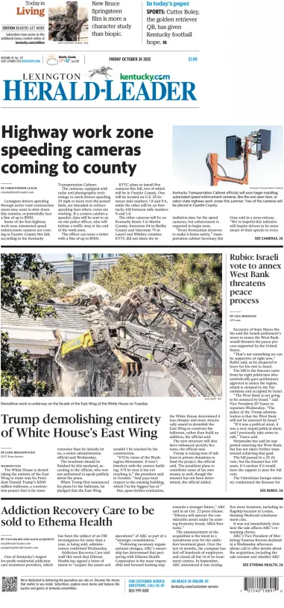 Cover of Lexington Herald-Leader