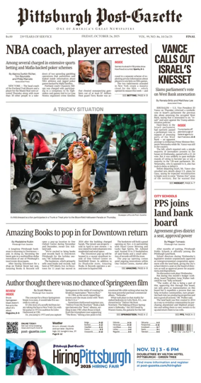 Cover of Pittsburgh Post-Gazette