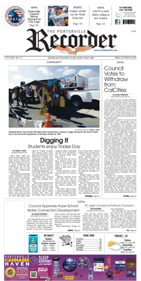 Cover of Porterville Recorder