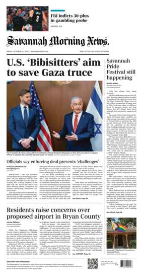 Cover of Savannah Morning News