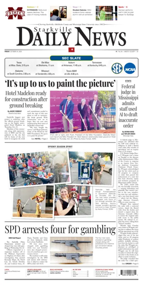 Cover of Starkville Daily News