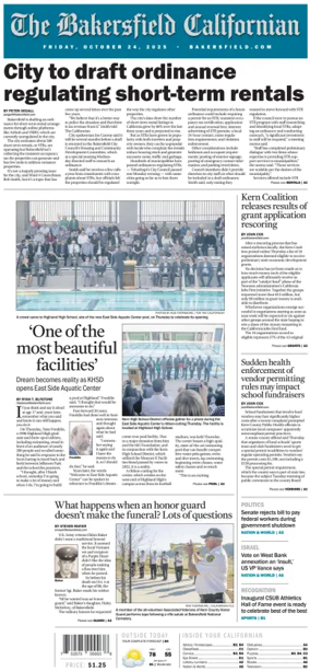 Cover of The Bakersfield Californian
