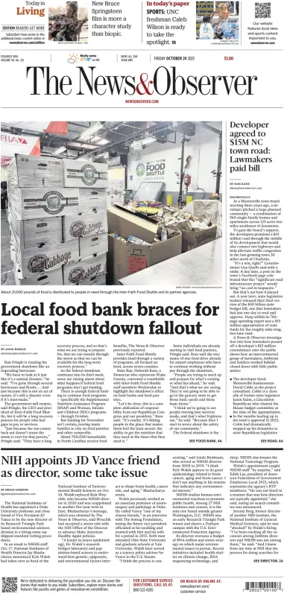 Cover of The News & Observer