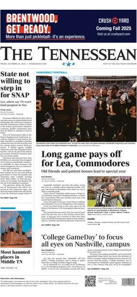 Cover of The Tennessean
