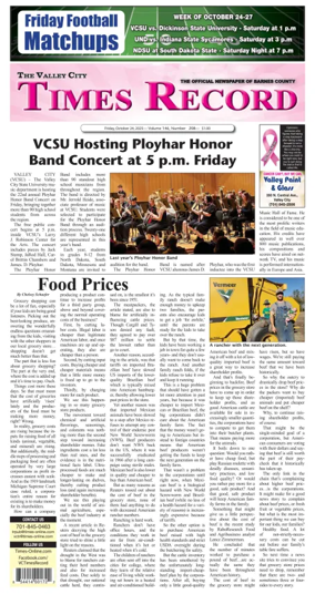 Cover of Valley City Times-Record