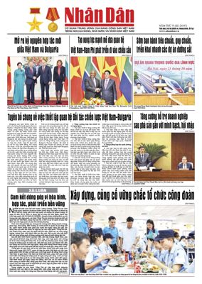Cover of Nhan Dan newspaper