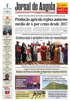 Cover of Jornal de Angola