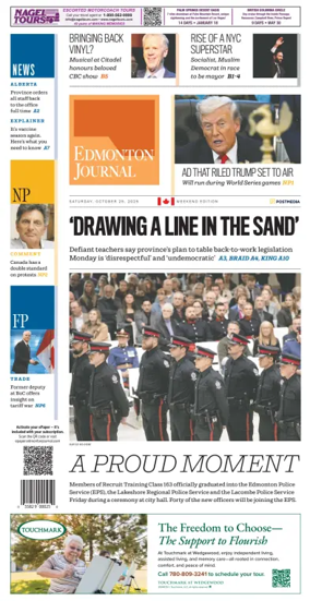 Cover of Edmonton Journal