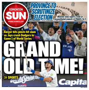 Cover of Edmonton Sun