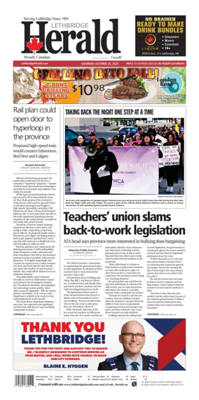 Cover of Lethbridge Herald