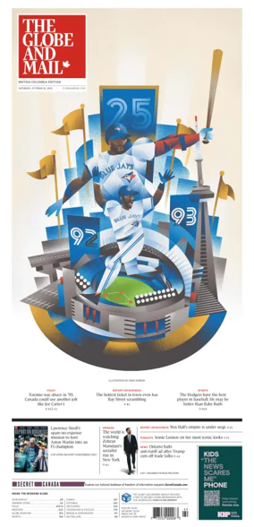 Cover of The Globe and Mail (BC Edition)