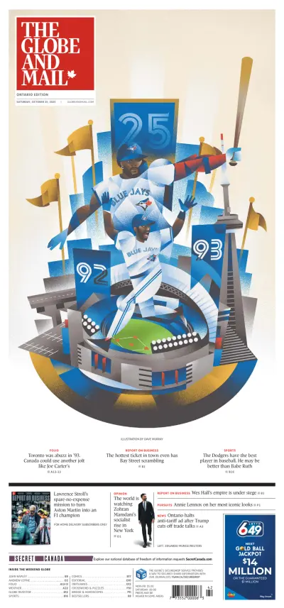 Cover of The Globe and Mail Metro (Ontario Edition)