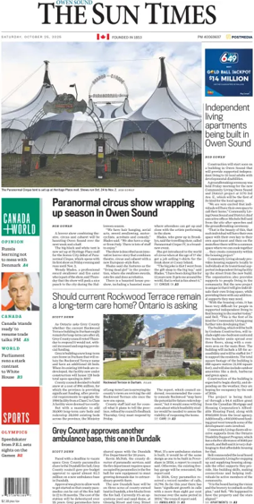 Cover of The Sun Times (Owen Sound)