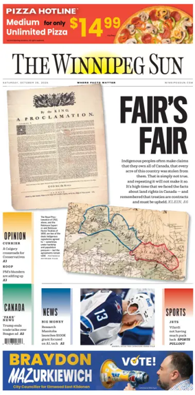 Cover of Winnipeg Sun