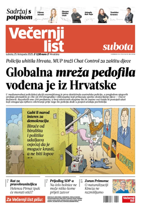 Cover of Vecernji list - Hrvatska