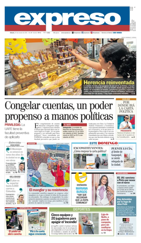Cover of Diario Expreso