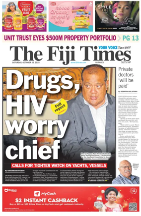 Cover of The Fiji Times