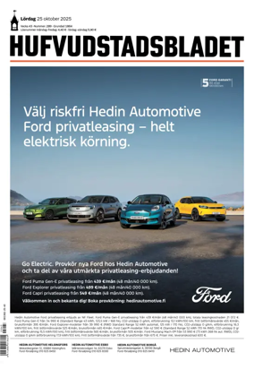 Cover of Hufvudstadsbladet