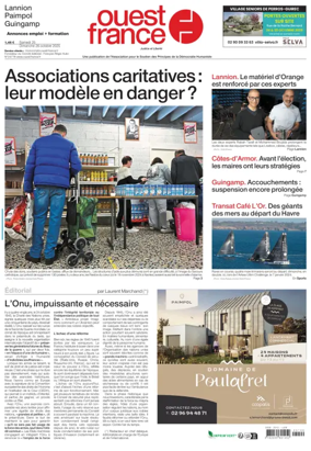 Cover of Ouest France (Lannion)