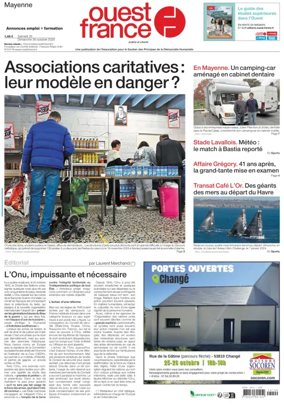 Cover of Ouest France (Laval)