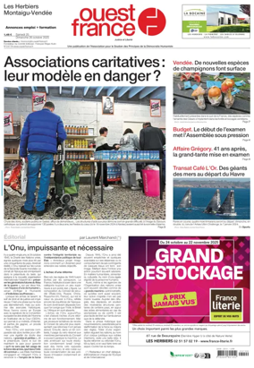 Cover of Ouest France (Les Herbiers / Montaigu)