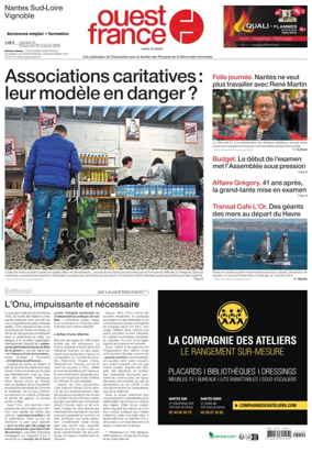 Cover of Ouest France (Nantes / Sud-Loire / Vignoble)