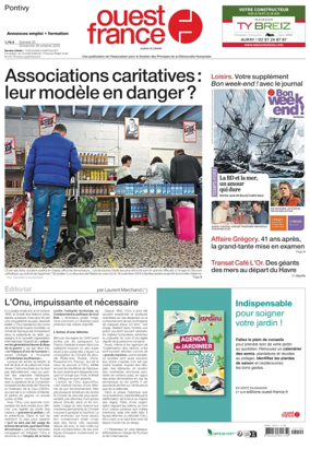 Cover of Ouest France (Pontivy)