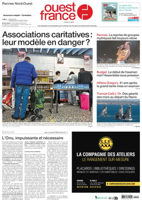 Cover of Ouest France (Rennes Nord)