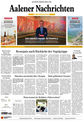 Cover of Aalener Nachrichten