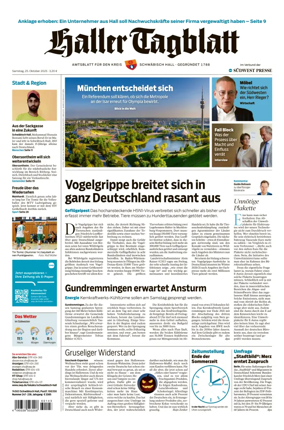Cover of Haller Tagblatt
