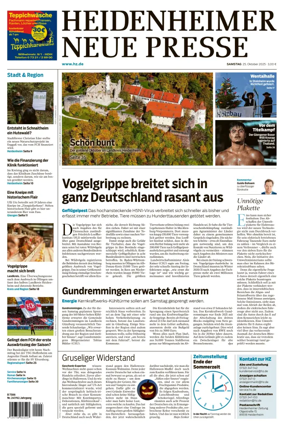 Cover of Heidenheimer Neue Presse