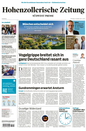 Cover of Hohenzollerische Zeitung