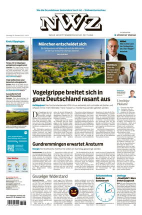 Cover of NWZ  (Göppinger Kreisnachrichten)