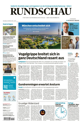 Cover of Rundschau für den Schwäbischen Wald – Der Kocherbote