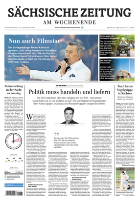 Cover of Sächsische Zeitung  (Dresden)