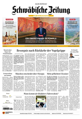 Cover of Schwaebische Zeitung (Alb-Donau)