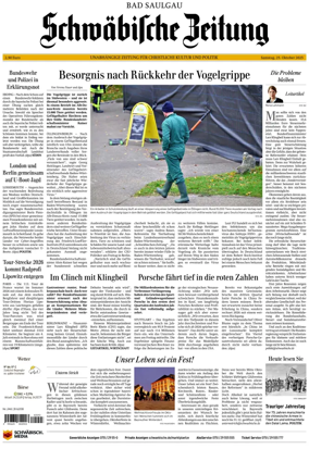 Cover of Schwaebische Zeitung (Bad Saulgau)
