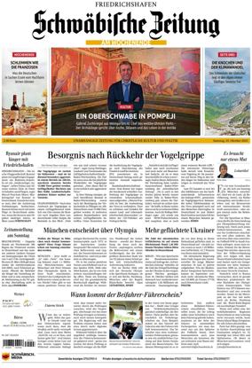Cover of Schwaebische Zeitung (Friedrichshafen)