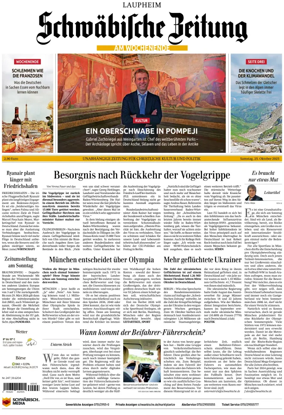 Cover of Schwabische Zeitung (Laupheim)