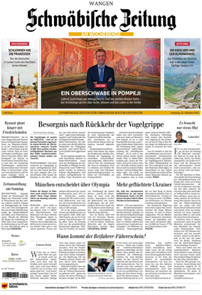 Cover of Schwaebische Zeitung (Wangen)